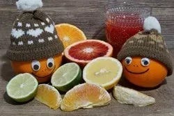 Mandarijnen met mutsjes Mandarijnen met mutsjes