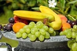 Schaal met vers fruit Schaal met vers fruit