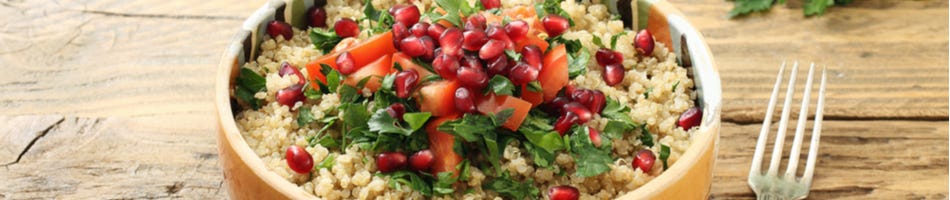 Granaatappelsalsa met quinoa Granaatappelsalsa met quinoa