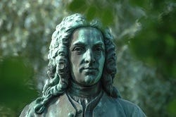 Bronzen beeld van Carl Linnaeus Bronzen beeld van Carl Linnaeus