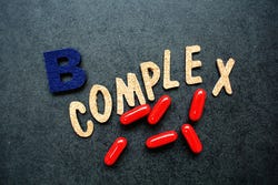 Illustratie vitamine B complex Illustratie vitamine B complex