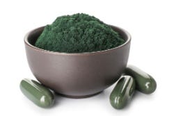 Spirulina poeder- en capsules Spirulina poeder- en capsules