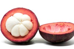 Gehalveerde mangosteen