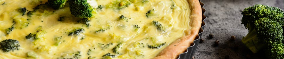 Vegetarische broccoli quiche