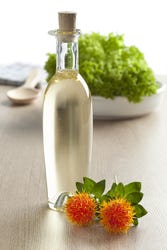 Fles saffloerolie Fles saffloerolie