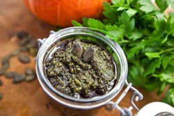 Pesto met pompoenpitten