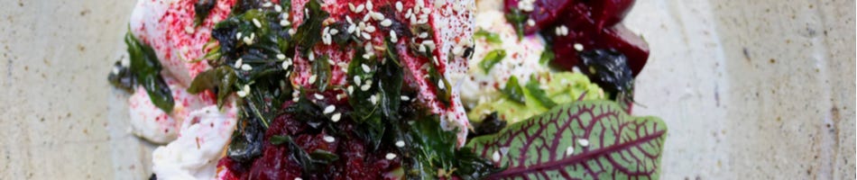 Rösties van rode biet met feta Rösties van rode biet met feta