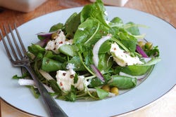 Salade met waterkers Salade met waterkers
