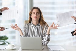 Relaxte vrouw Relaxte vrouw