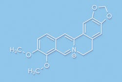 Scheikundige formule berberine molecuul