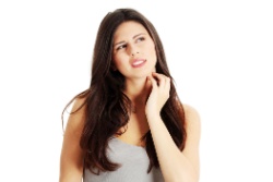 Vrouw met droge huid