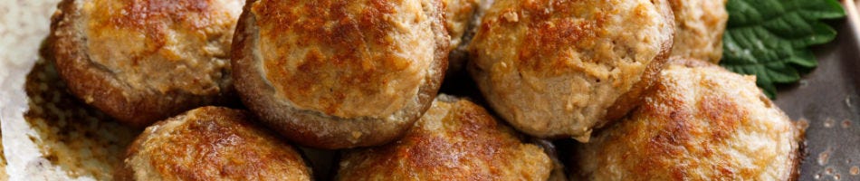 Gevulde shiitake met Roquefort Gevulde shiitake met Roquefort