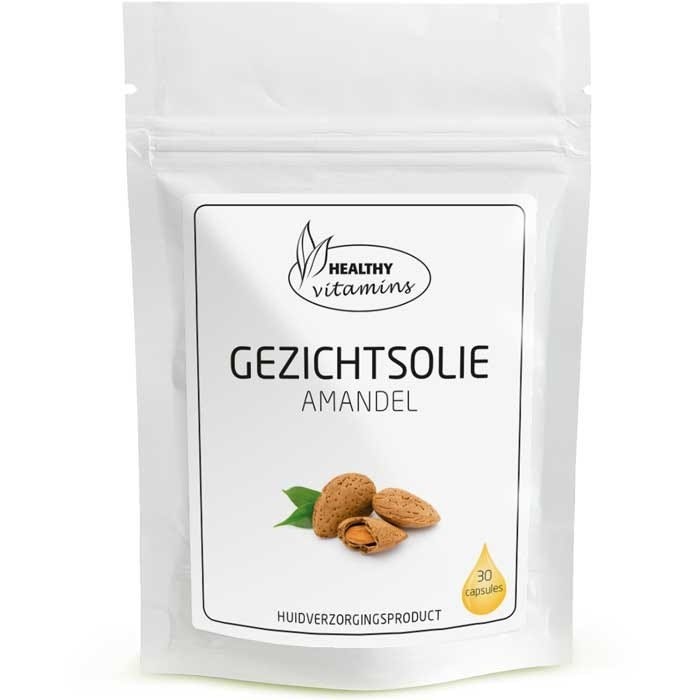 Gezichtsolie Amandel | 30 capsules | Vitaminesperpost.nl