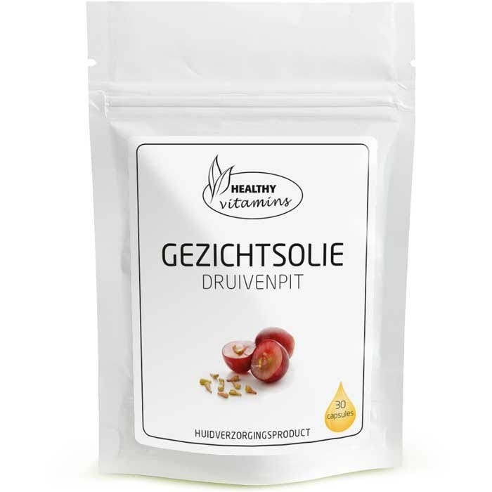 Gezichtsolie Druivenpit | 30 capulses | Vitaminesperpost.nl