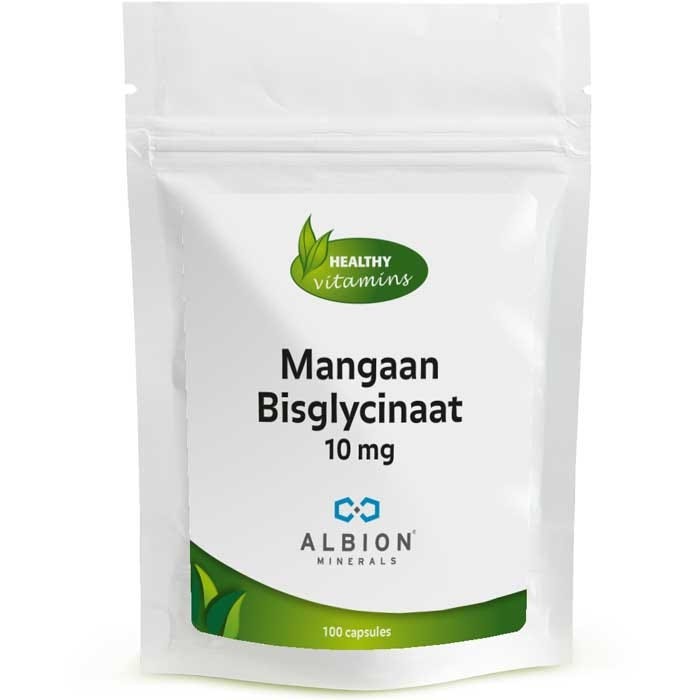 Mangaan Bisglycinaat | 10 mg | 100 capsules | Vitaminesperpost.nl