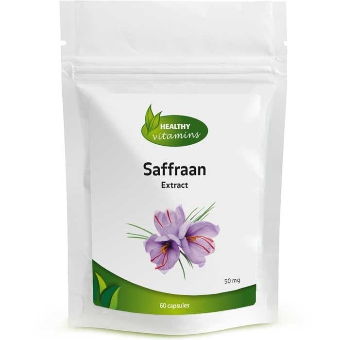 Healthy Vitamins Saffraan Extract - 60 Capsules - 50 mg