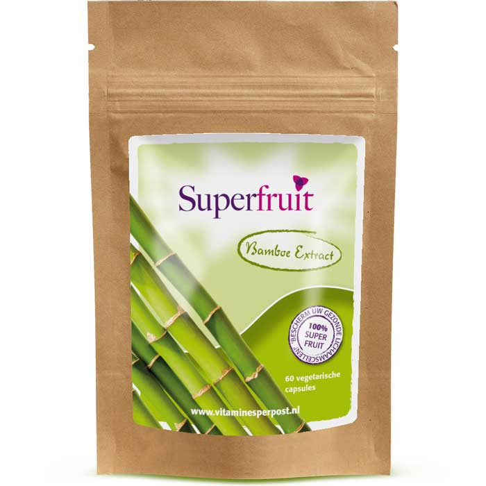 Bamboe extract- 60 capsules - min. 70% Kiezelzuur Silica Bamboe extract- 60 capsules - min. 70% Kiezelzuur Silica