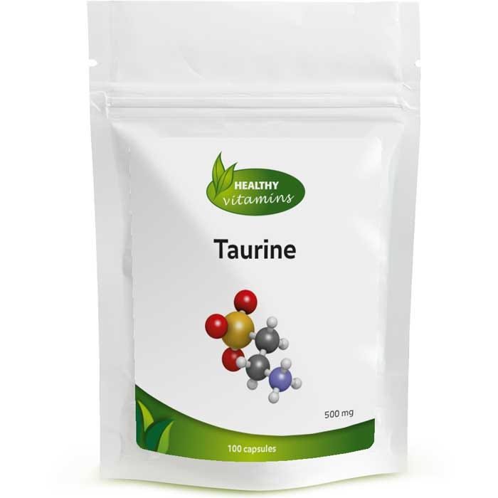 Taurine | 100 capsules | 500 mg | Vitaminesperpost.nl Taurine | 100 capsules | 500 mg | Vitaminesperpost.nl