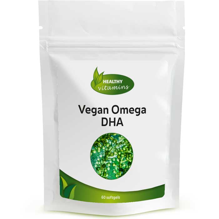 Vegan Omega DHA| 250 mg DHA | 60 softgels | Vitaminesperpost.nl