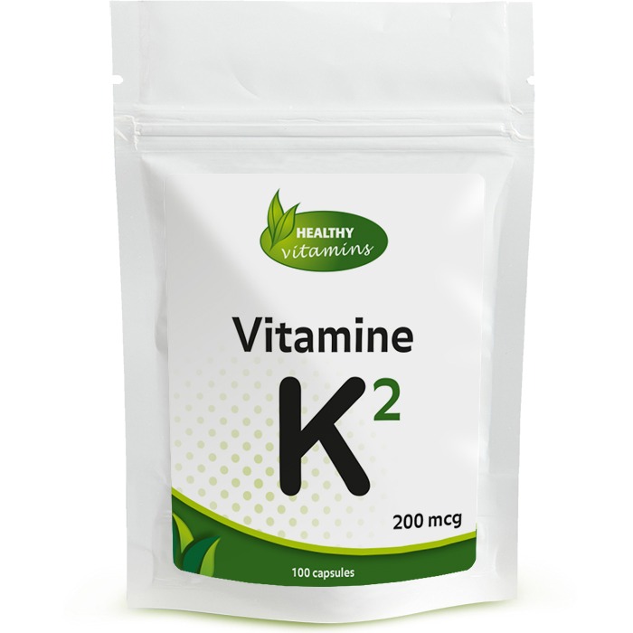 Vitamine K2 | 100 capsules | 200 mcg | Vitaminesperpost.nl