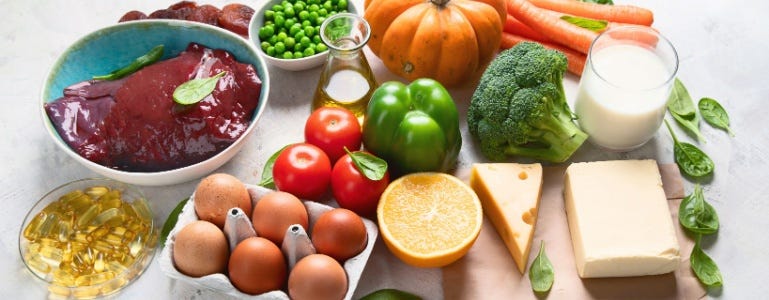 Voedingsmiddelen met vitamine A