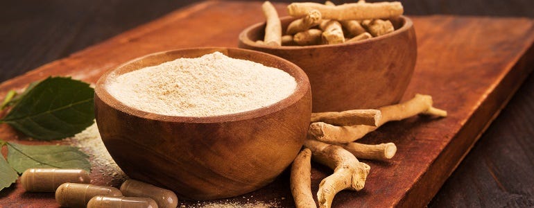 Ashwagandhaplant en -supplementen