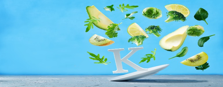 Vitamine K met groene groente- en fruitsoorten