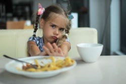 Kind eet haar eten niet op Kind eet haar eten niet op