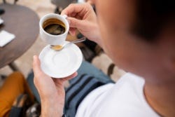 Kopje espresso drinken Kopje espresso drinken