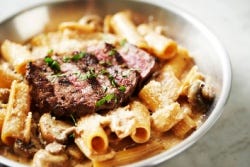 Pasta en steak Pasta en steak