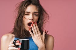 Gapende vrouw Gapende vrouw
