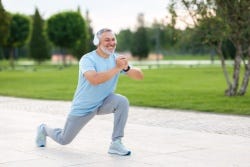 Sportende man Sportende man