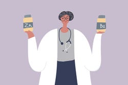Persoon met B12-supplementen Persoon met B12-supplementen