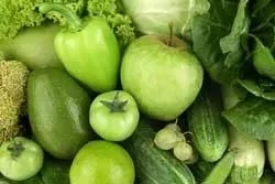 Groene groente en fruit