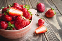 Schaaltje aardbeien Schaaltje aardbeien