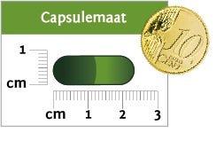Grootste capsulemaat Grootste capsulemaat