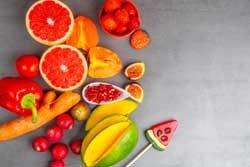 Fruit en groente met carotenoïden Fruit en groente met carotenoïden