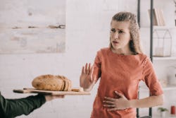 Vrouw met gevoeligheid voor gluten Vrouw met gevoeligheid voor gluten