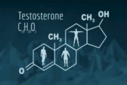 Scheikundige formule van testosteron Scheikundige formule van testosteron